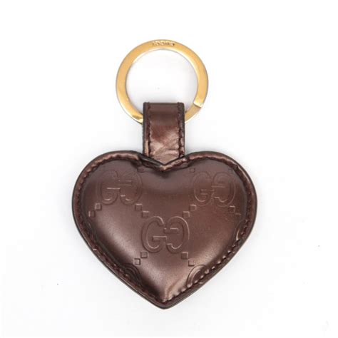 gucci heartguccissima key chain|Gucci Guccissima Heart Keychain .